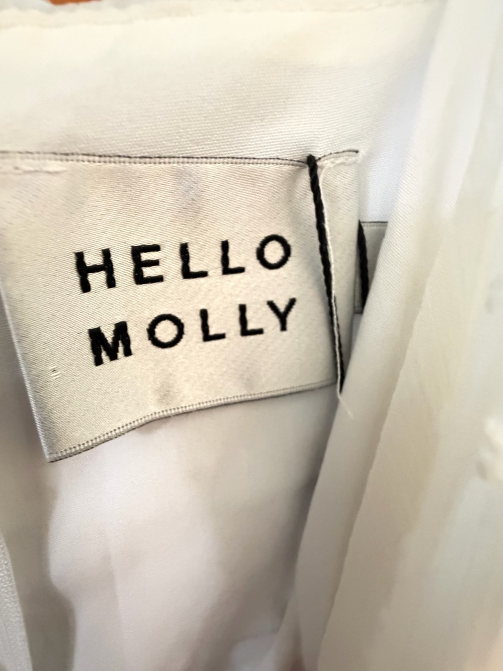Hello Molly White Swiss Dot Ruffle Maxi Dress - Picture 3 of 6